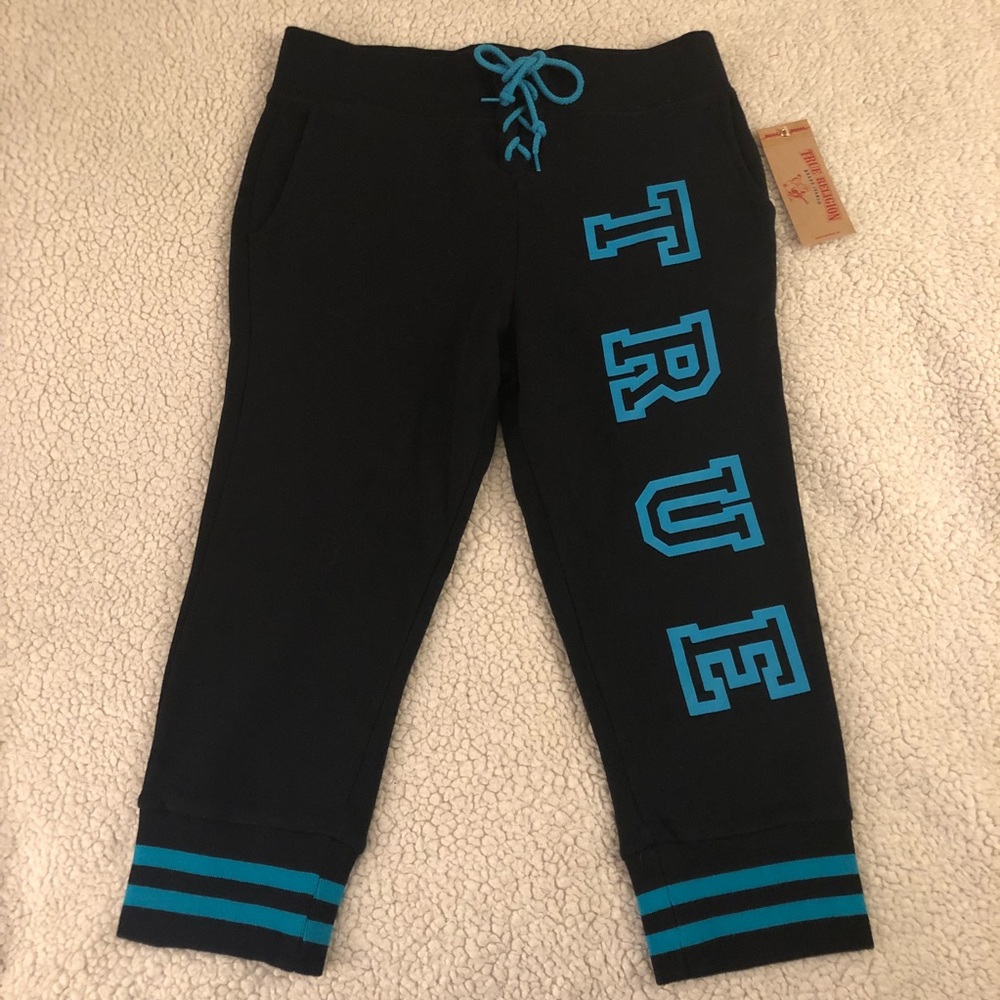 TRUE RELIGION Womens Lace Up Sweatsuit Black - Picture 7 of 8
